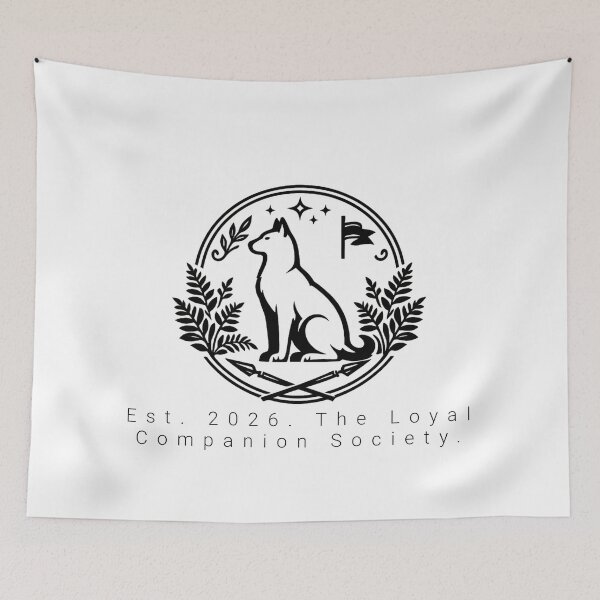 Item preview, Minimal Heritage Dog Crest Loyal Companion Society designed and sold by tineldesign.