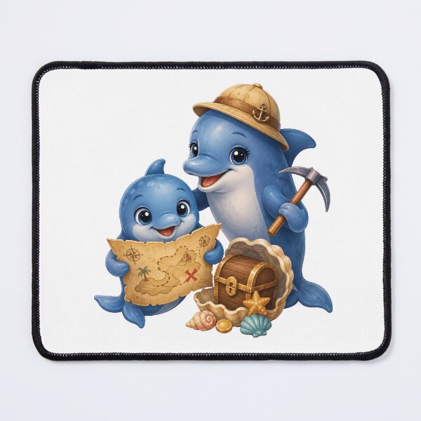 Item preview, Cute Dolphin Treasure Hunt Shirt designed and sold by Passionread.