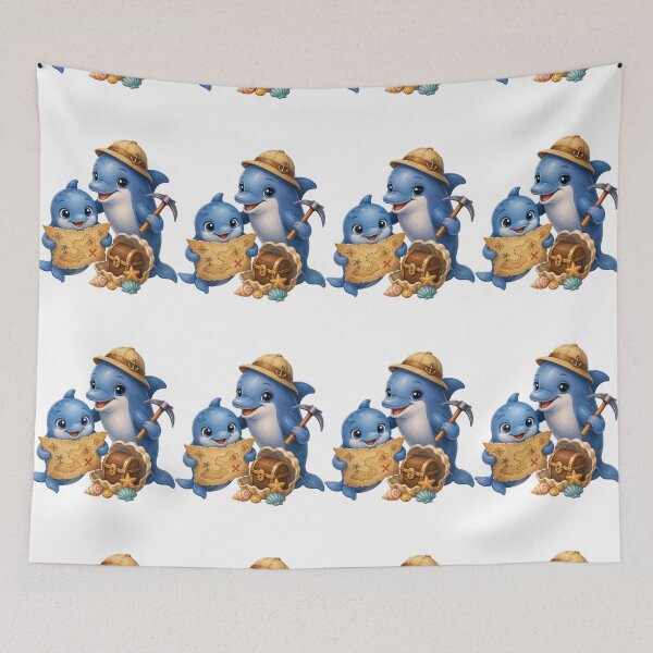 Item preview, Cute Dolphin Treasure Hunt Shirt designed and sold by Passionread.