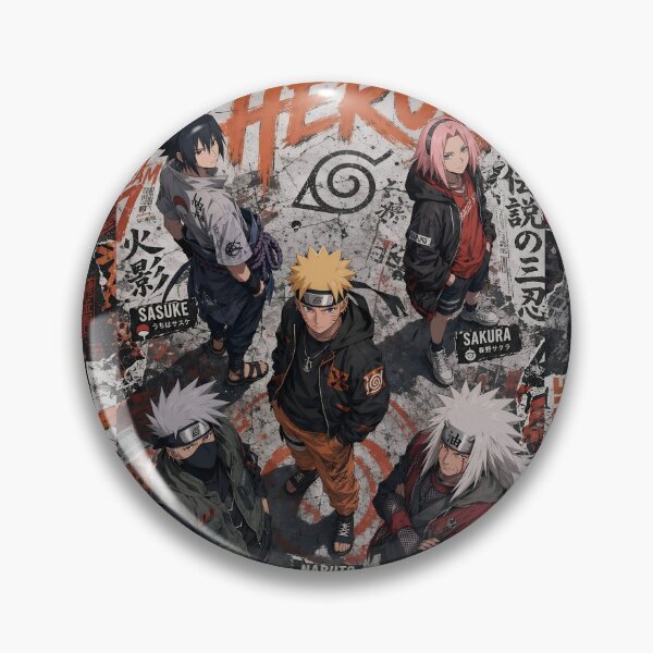 Item preview, Legendary Ninja Heroes Streetwear Anime Poster | Urban Manga Warrior Squad Art Print designed and sold by Dyan4.