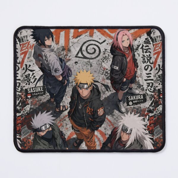 Item preview, Legendary Ninja Heroes Streetwear Anime Poster | Urban Manga Warrior Squad Art Print designed and sold by Dyan4.
