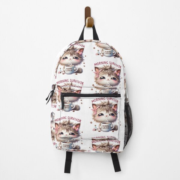Item preview, Morning Survivor Cute Coffee Cat Sticker designed and sold by carestazafeli.