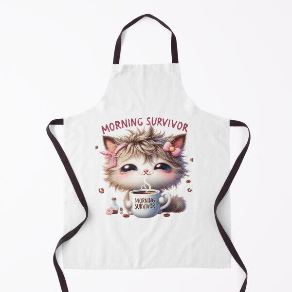 Item preview, Morning Survivor Cute Coffee Cat Sticker designed and sold by carestazafeli.