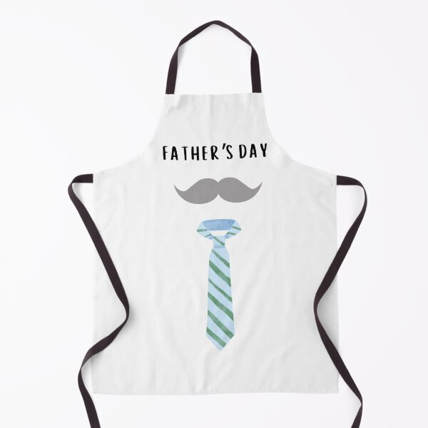Item preview, Father's Day Best Gift for Dads with Grey Mustache and Blue Neck Tie designed and sold by foryourbestself.