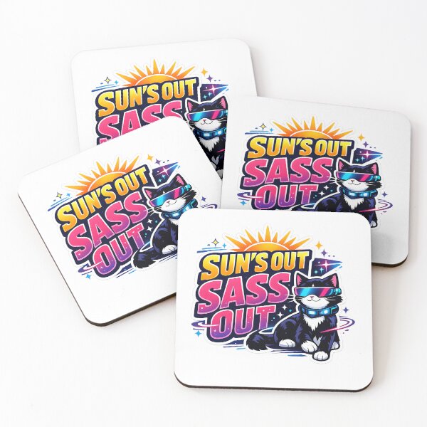Item preview, Sun’s Out Sass Out Tuxedo Cat designed and sold by RexNoise.
