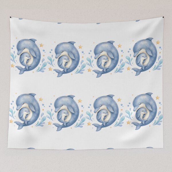 Item preview, Cute Mother Baby Dolphin Hug designed and sold by Passionread.