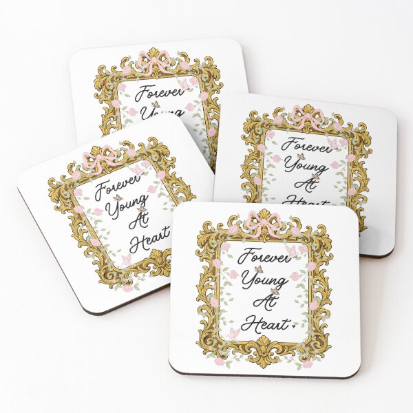 Item preview, Forever young at heart- Vintage frame with hint of floral design designed and sold by Blush Drop.
