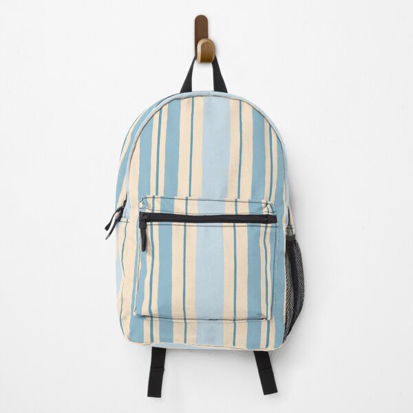 Item preview, Coastal Cottage Stripes Vertical Pattern in Light Blue and Cream designed and sold by kierkegaard.