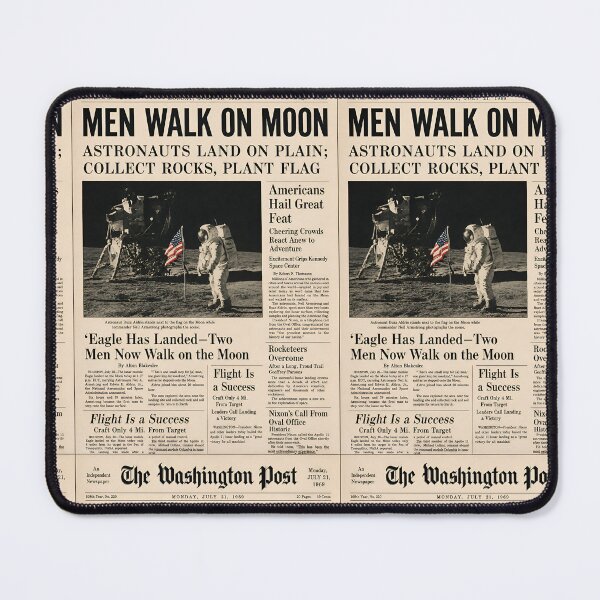 Item preview, Moon Landing: Breaking News designed and sold by Abeshinobi.
