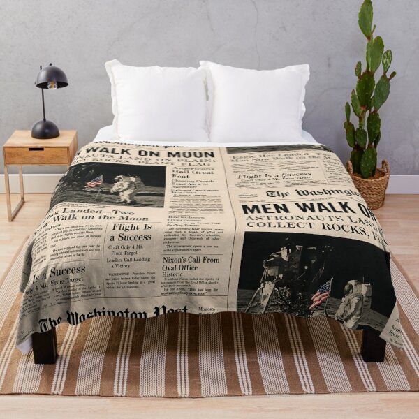 Item preview, Moon Landing: Breaking News designed and sold by Abeshinobi.