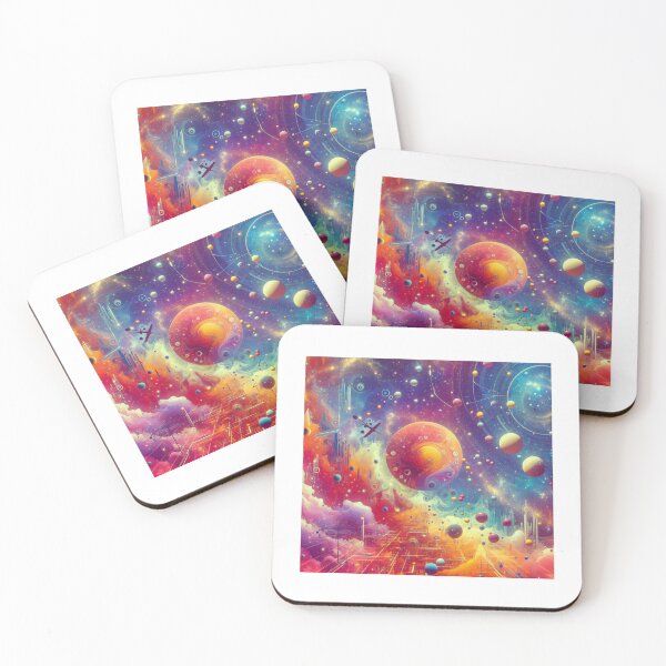 Item preview, VIBRANT AND COLORFUL INFINITE GALAXY designed and sold by Catalina Kate.