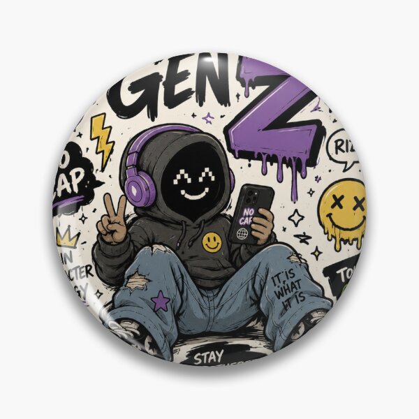 Item preview, Gen Z cool stickers  designed and sold by Yakuza792.