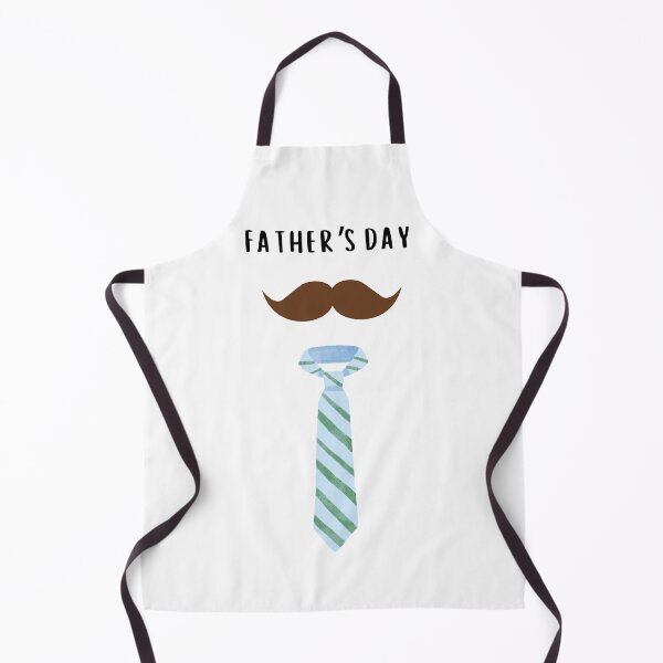 Item preview, Father's Day Best Gift for Dads with Brown Mustache and Blue Neck Tie designed and sold by foryourbestself.