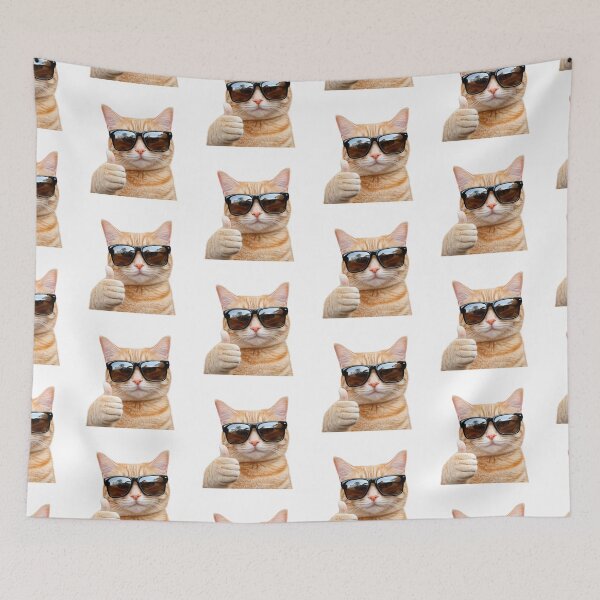 Item preview, Cool cat with thumbs up designed and sold by t-patterns.