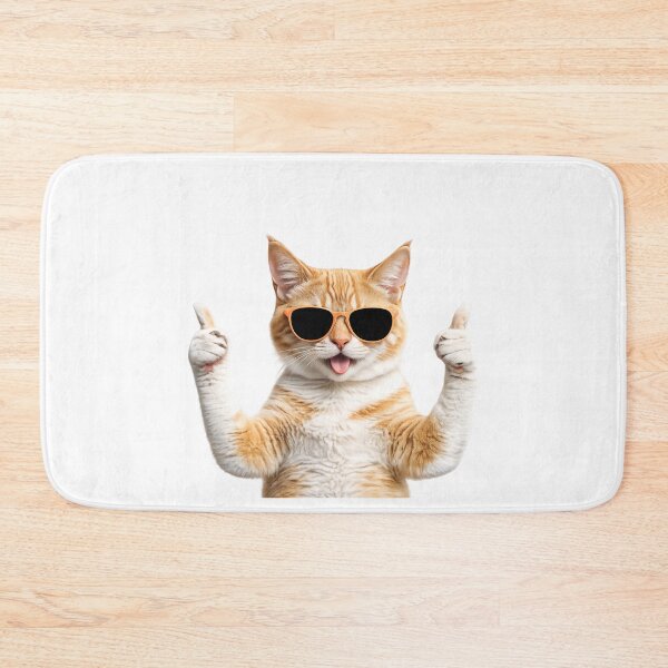 Item preview, Cool cat with thumbs up designed and sold by t-patterns.