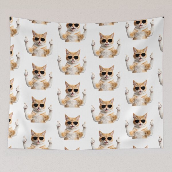 Item preview, Cool cat with thumbs up designed and sold by t-patterns.