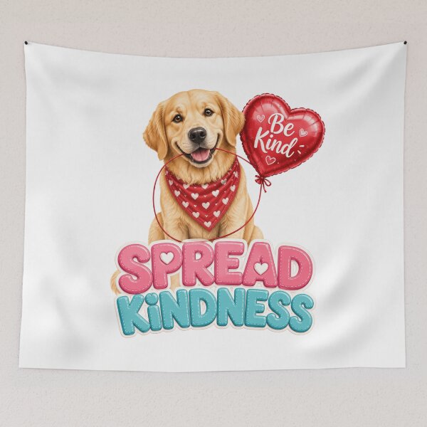 Item preview, Spread Kindness Golden Retriever Sticker designed and sold by PawFusionArt.