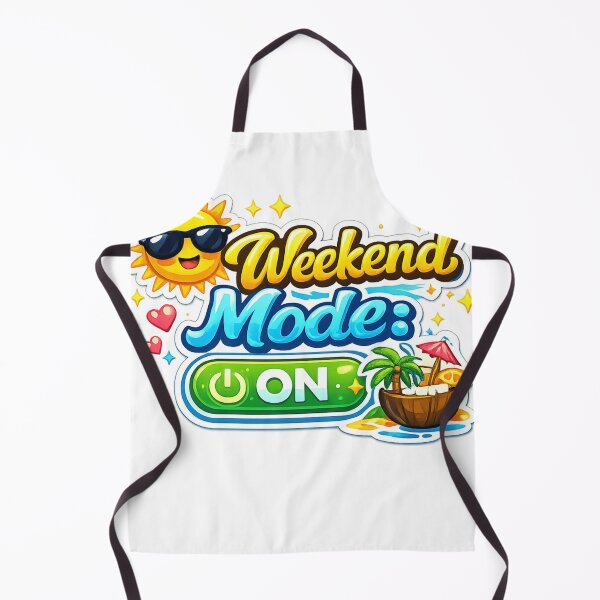 Item preview, Weekend Mode On Sticker | Fun Weekend Quote | Relax and Enjoy Typography designed and sold by Nilucreations.
