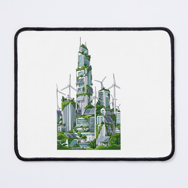 Item preview, Eco City Skyline Green Sustainable Future designed and sold by Nuvoro Eco Awareness.