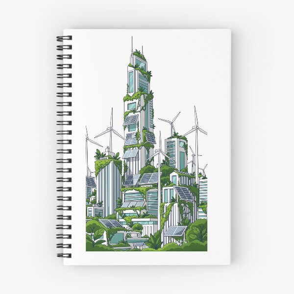 Item preview, Eco City Skyline Green Sustainable Future designed and sold by Nuvoro Eco Awareness.