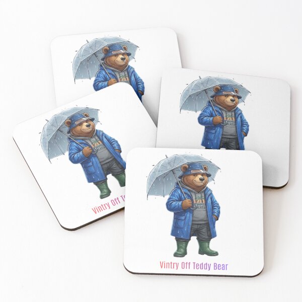 Item preview,  Teddy Bear in Rain Vintry Off designed and sold by VintryOff.