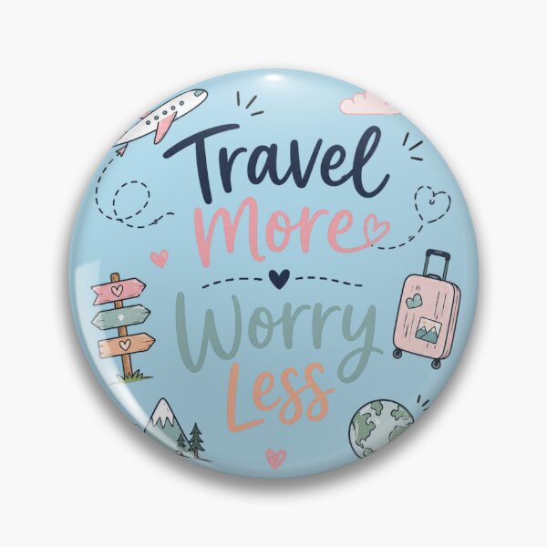 Item preview, Travel More Worry Less Cute Travel Quote Design | Adventure Lover Aesthetic designed and sold by Sanika arts .