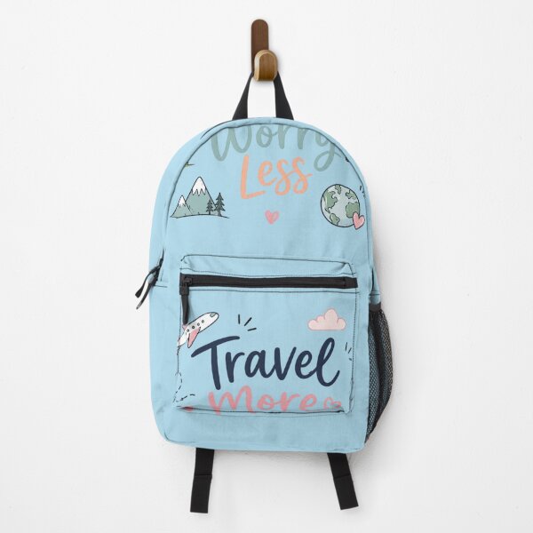 Item preview, Travel More Worry Less Cute Travel Quote Design | Adventure Lover Aesthetic designed and sold by Sanika arts .