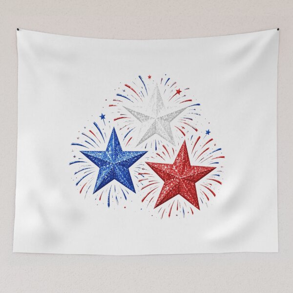 Item preview, Stars American Flag Fireworks 4th Of July Independence Day designed and sold by OlakunleOloroz.