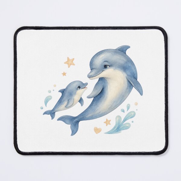 Item preview, Mother Dolphin Guiding Baby designed and sold by Passionread.