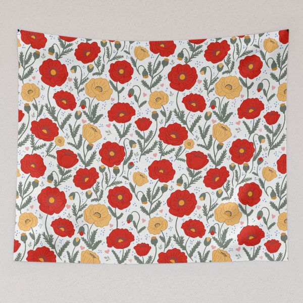 Item preview, Retro Poppy Field designed and sold by CJ Creations.