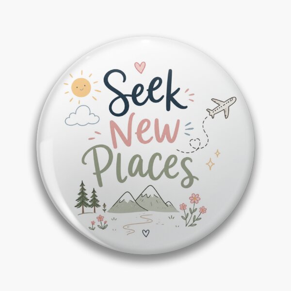 Item preview, Seek New Places Cute Travel Quote Design | Adventure Lover Aesthetic Wanderlust Typography designed and sold by Sanika arts .