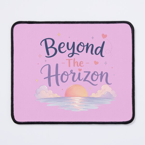 Item preview, Beyond The Horizon Cute Travel Quote | Pastel Adventure Aesthetic | Wanderlust Typography Design designed and sold by Sanika arts .
