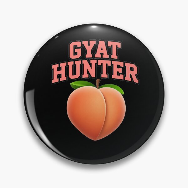 Item preview, GYAT Hunter Peach Emoji Internet Slang designed and sold by Flirt-Teez.