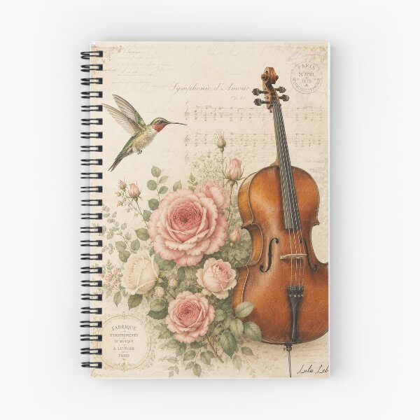 Item preview, Hummingbird Symphony Vintage Clippings Art designed and sold by LuluLeb.