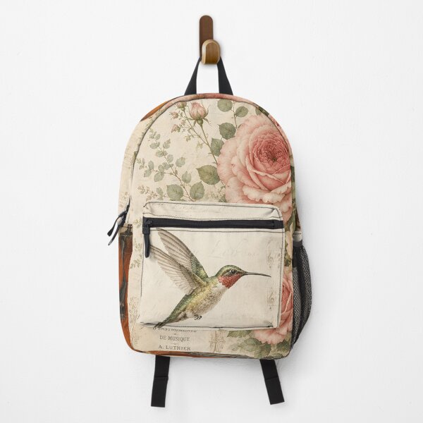 Item preview, Hummingbird Symphony Vintage Clippings Art designed and sold by LuluLeb.