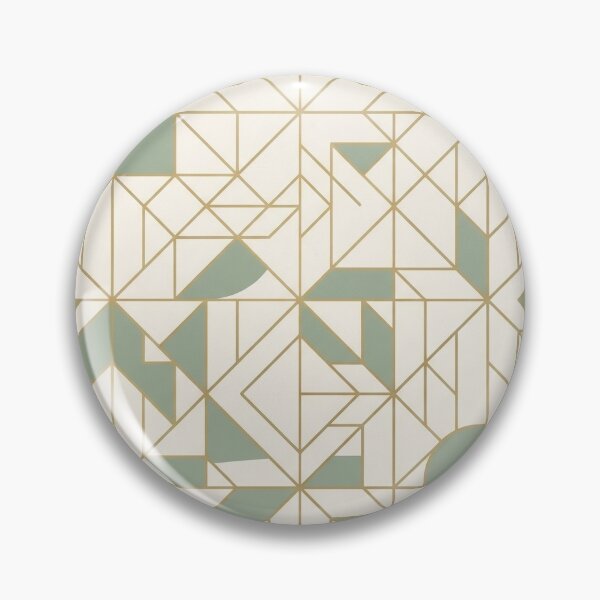 Item preview, Minimalist Geometric Seamless Pattern with Luxury Gold Line Art designed and sold by crackerflake.