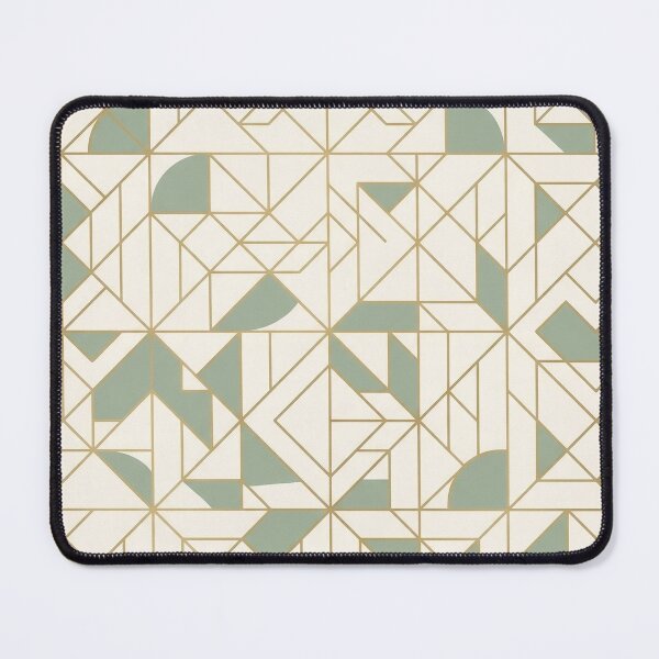 Item preview, Minimalist Geometric Seamless Pattern with Luxury Gold Line Art designed and sold by crackerflake.