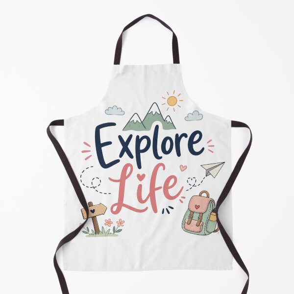 Item preview, Explore Life Cute Travel Adventure Quote Design | Pastel Wanderlust Illustration designed and sold by Sanika arts .