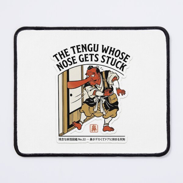 Item preview, The Tengu Whose Nose Gets Stuck — Funny Tengu Yokai Tee designed and sold by nurusubetei.