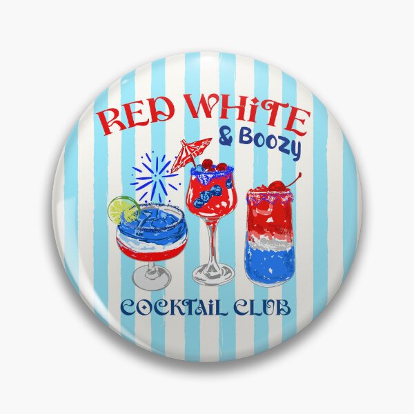 Item preview, Red White & Boozy Cocktail Club Patriotic Summer Bar Party designed and sold by MaiZephyr.