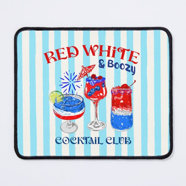 Item preview, Red White & Boozy Cocktail Club Patriotic Summer Bar Party designed and sold by MaiZephyr.