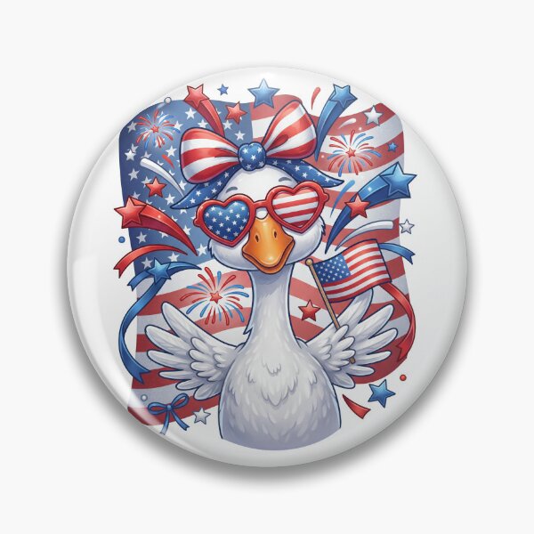 Item preview, Cute 4th of July Goose Patriotic America Shirt designed and sold by Kai4121.