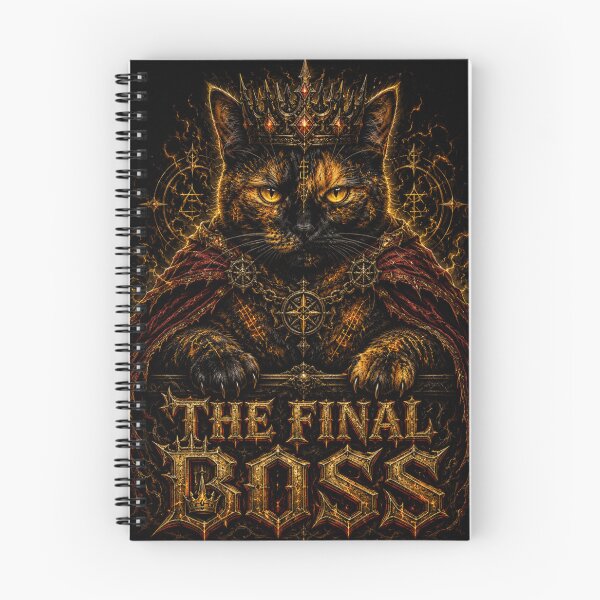 Item preview, The Final Boss Tortoiseshell Cat Dark Gothic Fantasy Art designed and sold by Martin's_Design.