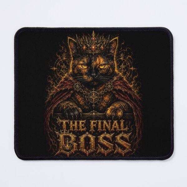 Item preview, The Final Boss Tortoiseshell Cat Dark Gothic Fantasy Art designed and sold by Martin's_Design.