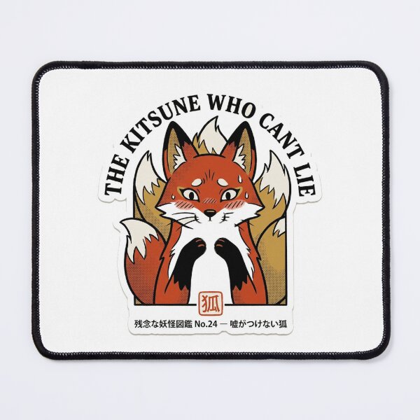 Item preview, The Kitsune Who Can't Lie — Funny Fox Yokai Tee designed and sold by nurusubetei.
