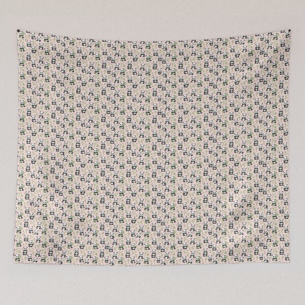 Item preview, Cute Panda with Bamboo Seamless Pattern designed and sold by dkdesign26.