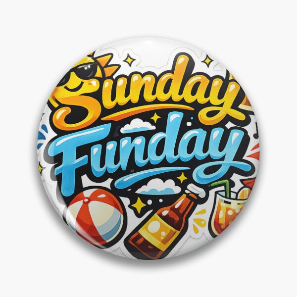 Item preview, Sunday Funday Sticker | Fun Weekend Quote Design | Happy Sunday Typography designed and sold by Nilucreations.