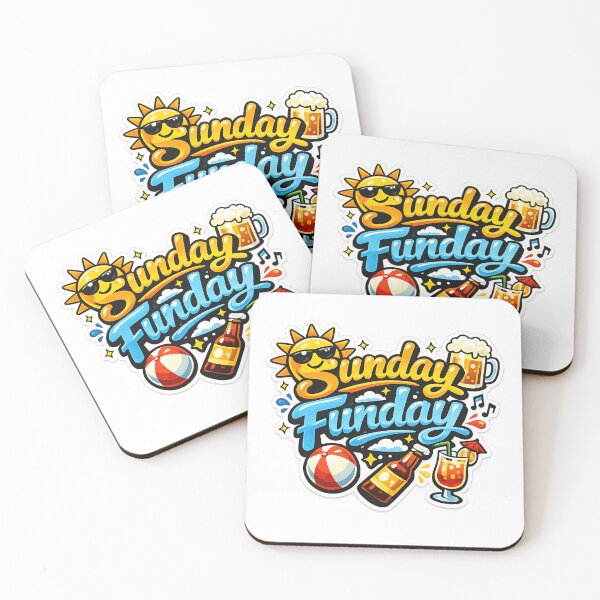 Item preview, Sunday Funday Sticker | Fun Weekend Quote Design | Happy Sunday Typography designed and sold by Nilucreations.