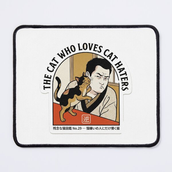Item preview, The Cat Who Loves Cat Haters — Funny Cat Meme Tee designed and sold by nurusubetei.