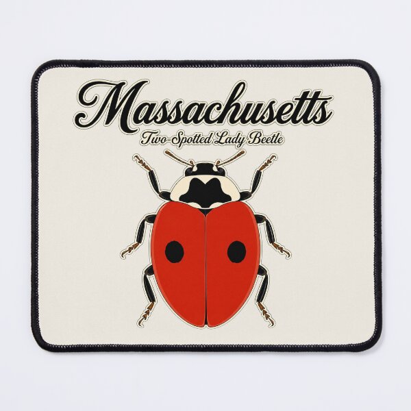 Item preview, Massachusetts Two-Spotted Lady Beetle Retro Poster designed and sold by The-Drip-Studio.
